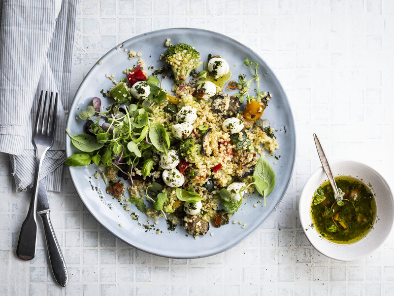 Salade met bulgur en Country grill - Ardo